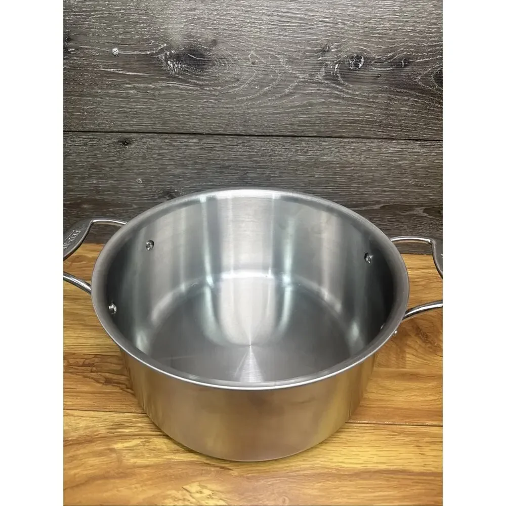 All-Clad D5 5-Ply Brushed Stainless Steel Stockpot 8 Quart Induction Oven Broile